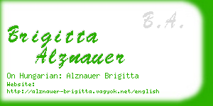 brigitta alznauer business card